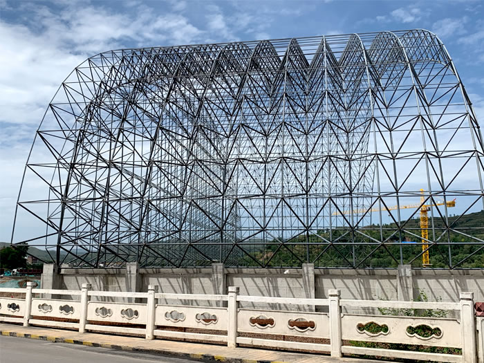 孟州山寨矿储煤棚网架